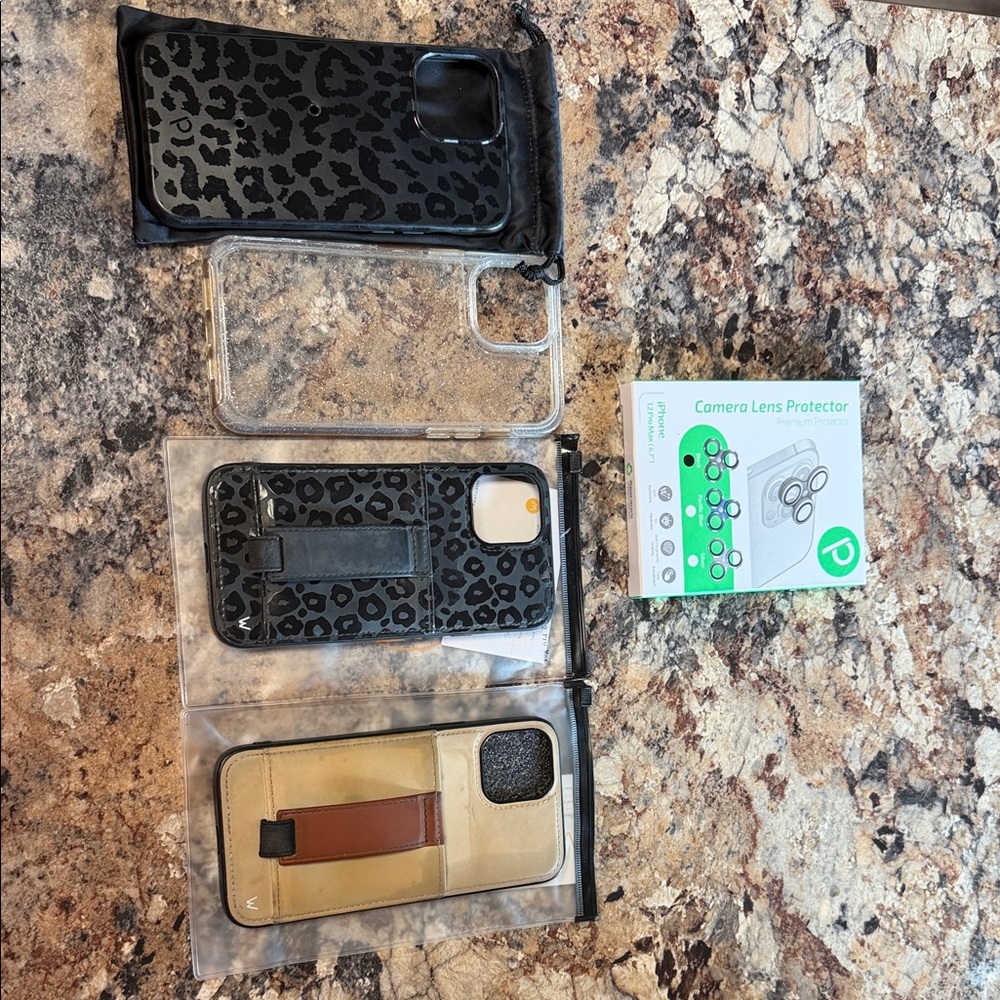 iPhone 12 Pro Max Case Lot and Camera Lens Protector